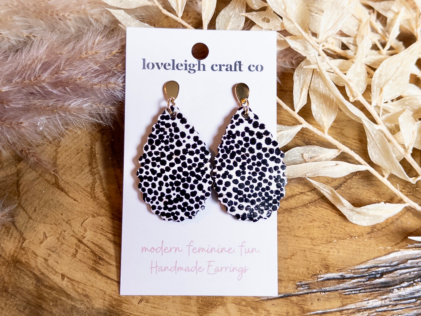 Scalloped Teardrop Earrings