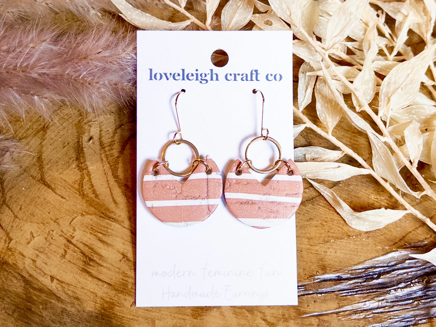 Notched Circle Earrings