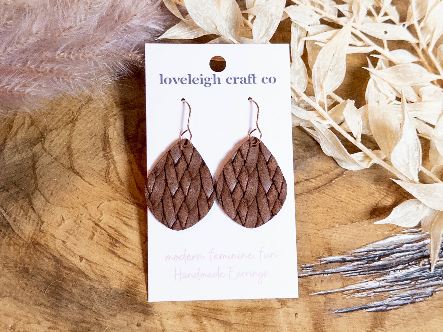 Petite Braided Teardrop Earrings