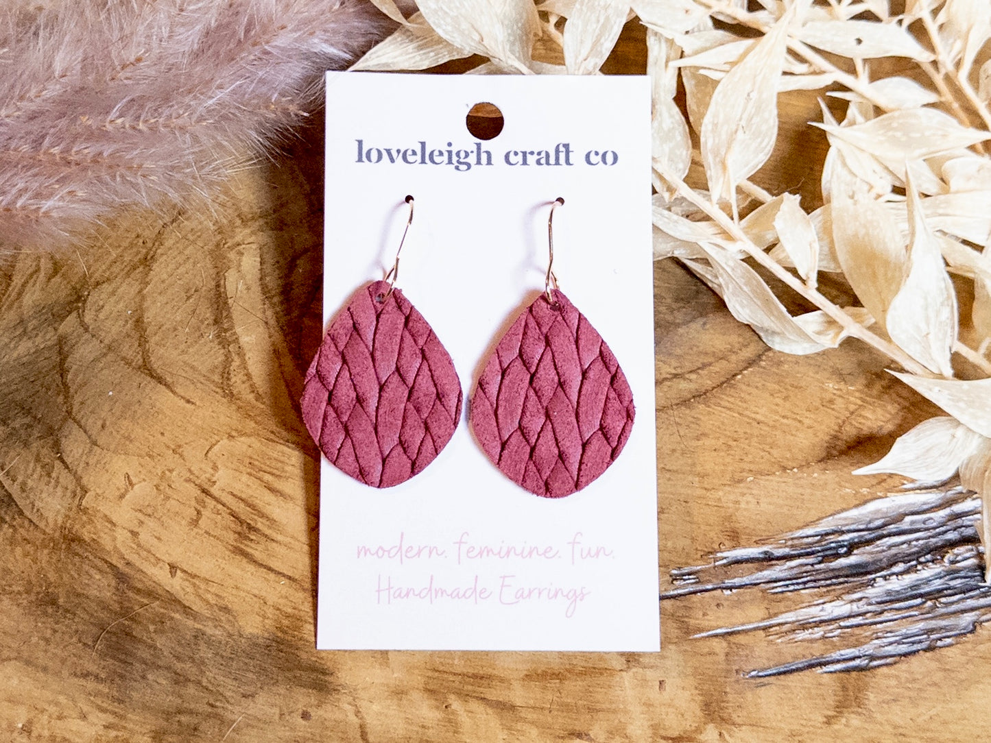 Petite Braided Teardrop Earrings