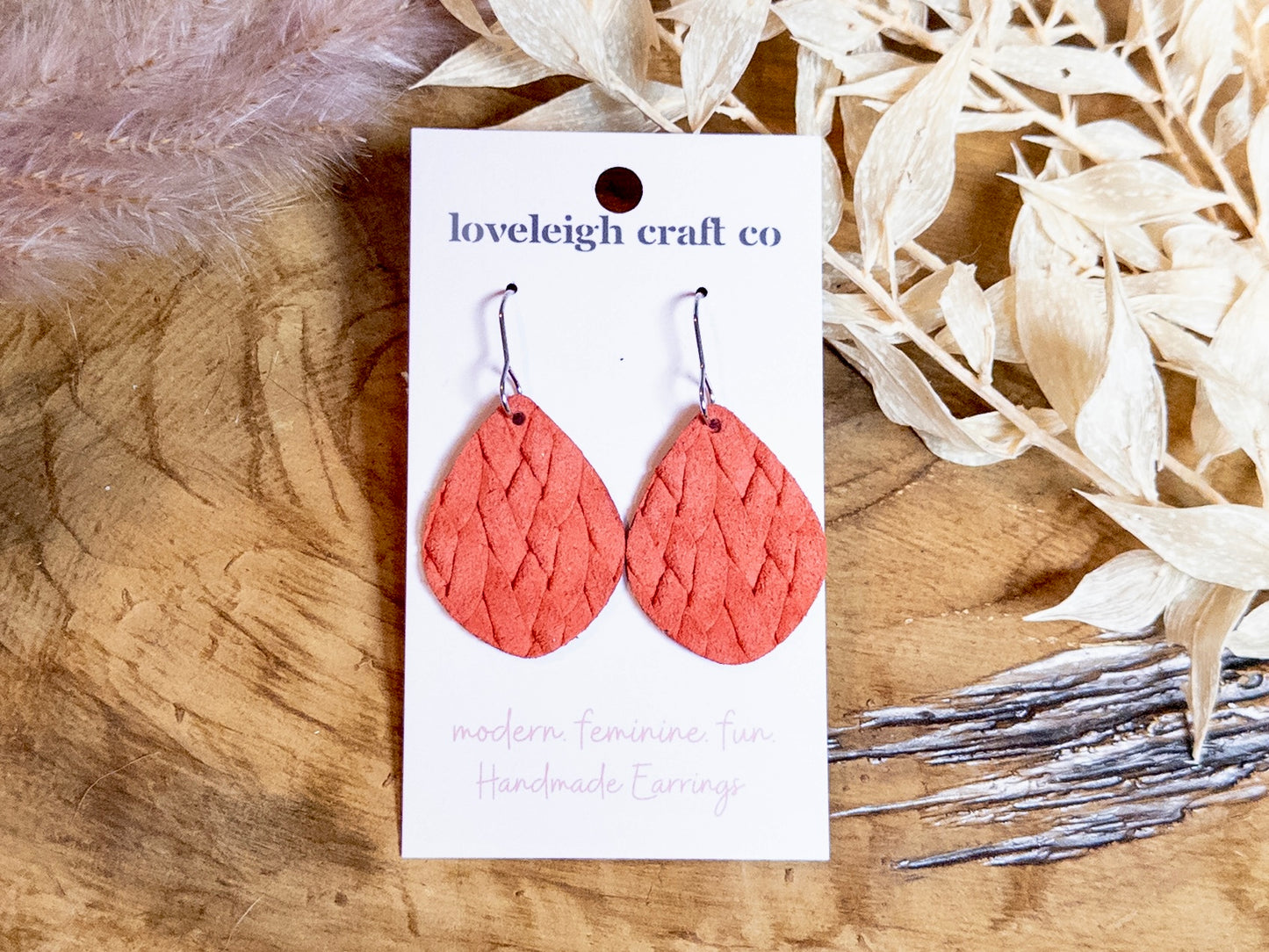 Petite Braided Teardrop Earrings