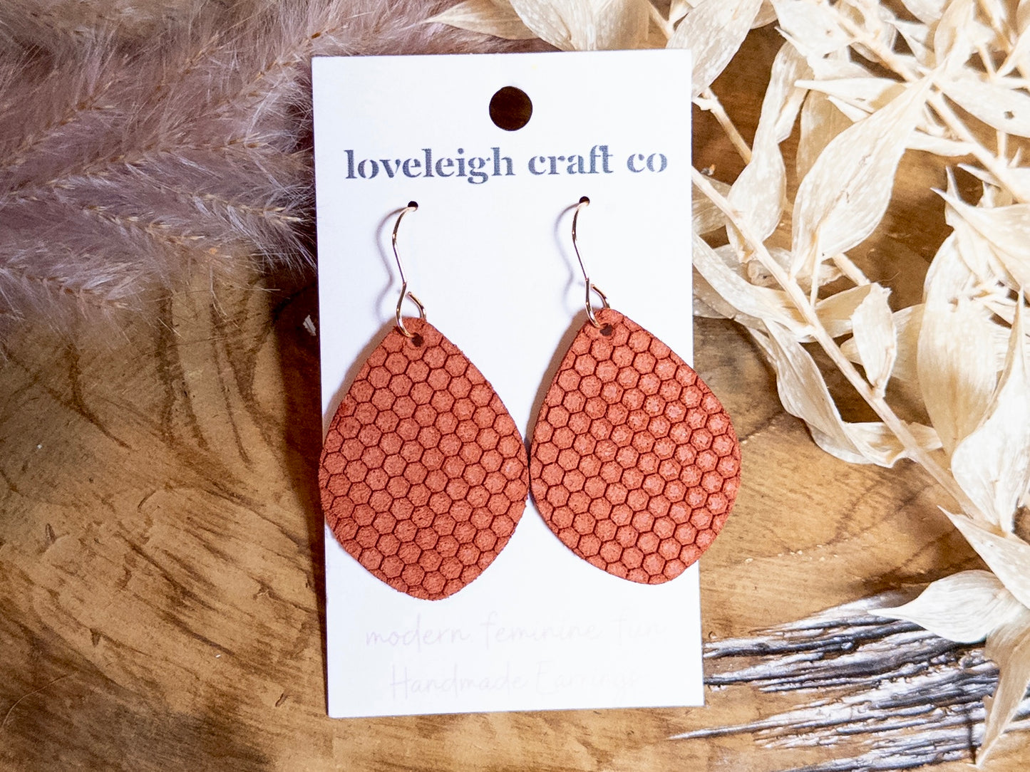 Textured Suede Teardrop Earrings