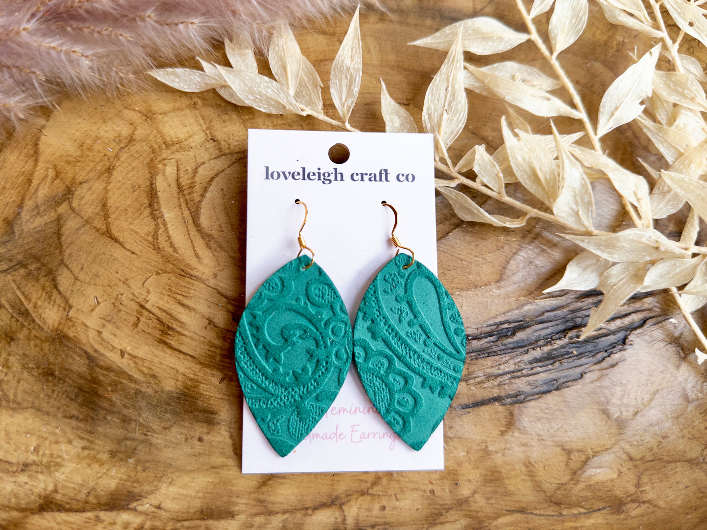 Rich Suede Petal Earrings