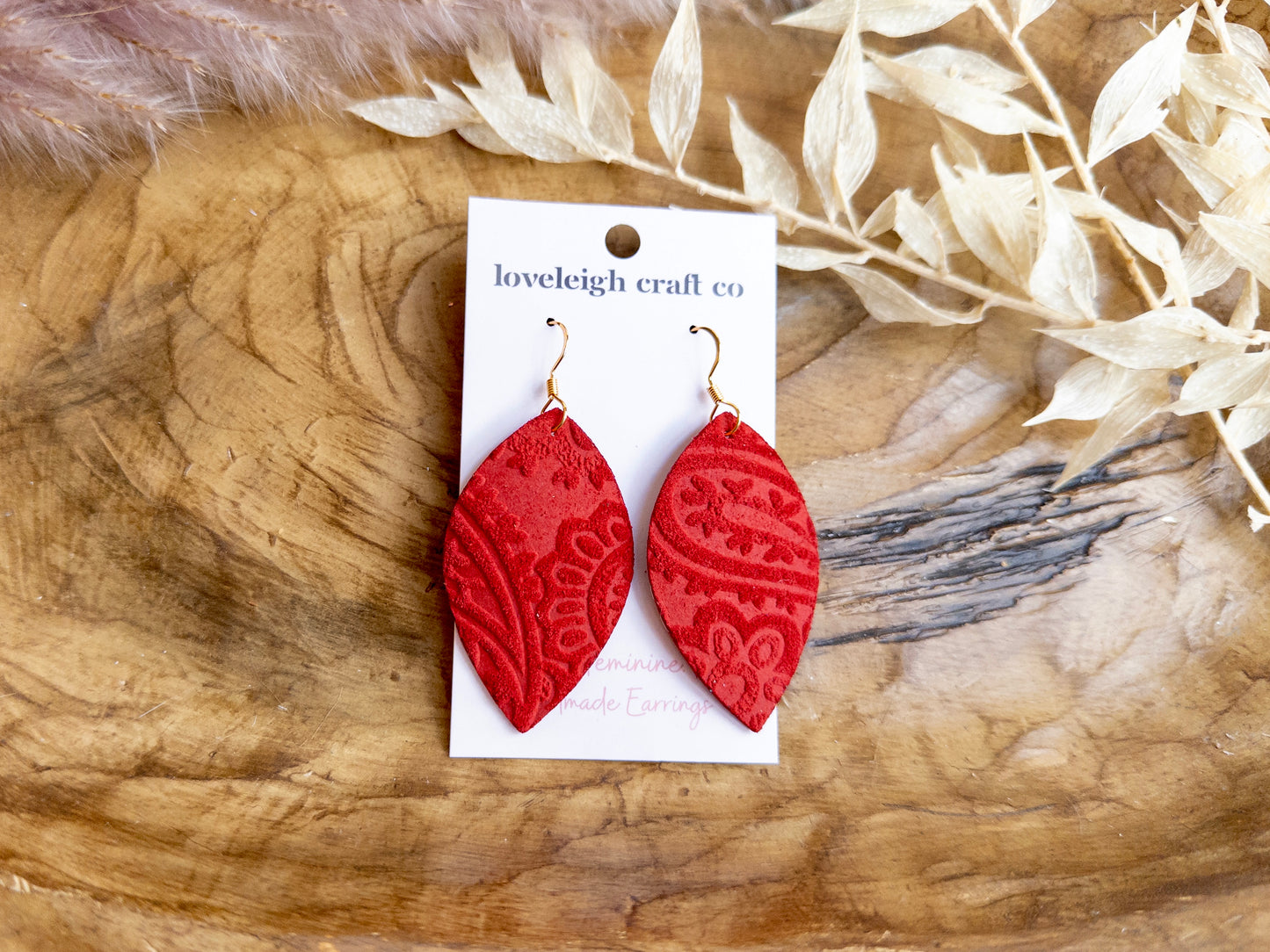 Rich Suede Petal Earrings